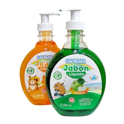 Jabón Líquido Capibara 400 ml - Caja de 12 Piezas