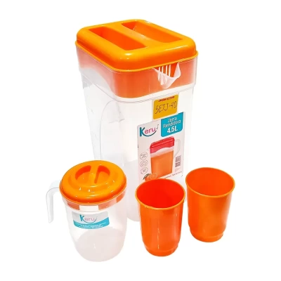 Jarra 4.5 + Jarrita y vasos - Caja de 40 piezas